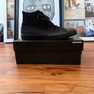 Converse All Black High-Top Sneakers